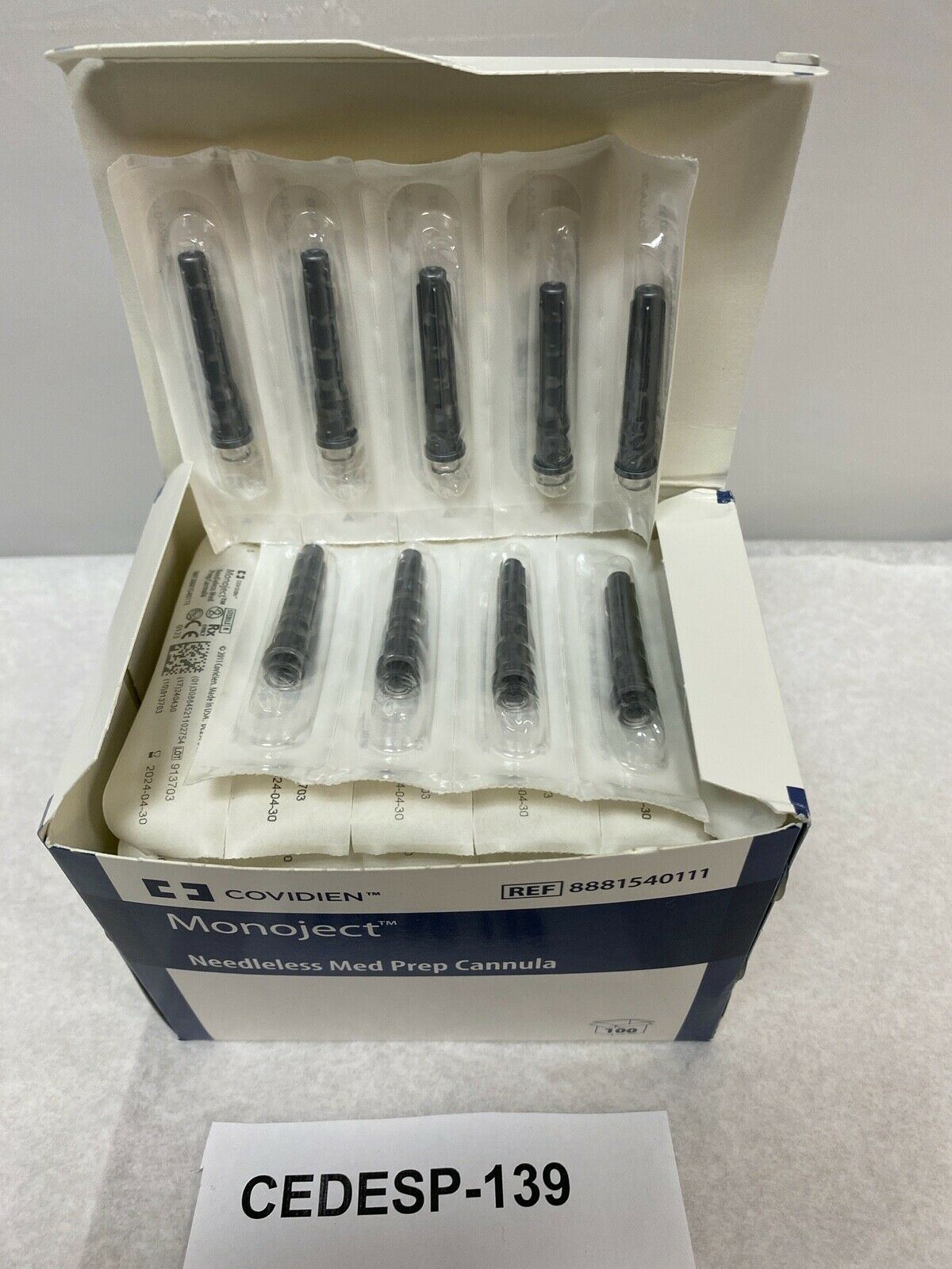 Covidien Monoject Needleless Med Prep Cannula | CEDESP-139 DIAGNOSTIC ULTRASOUND MACHINES FOR SALE