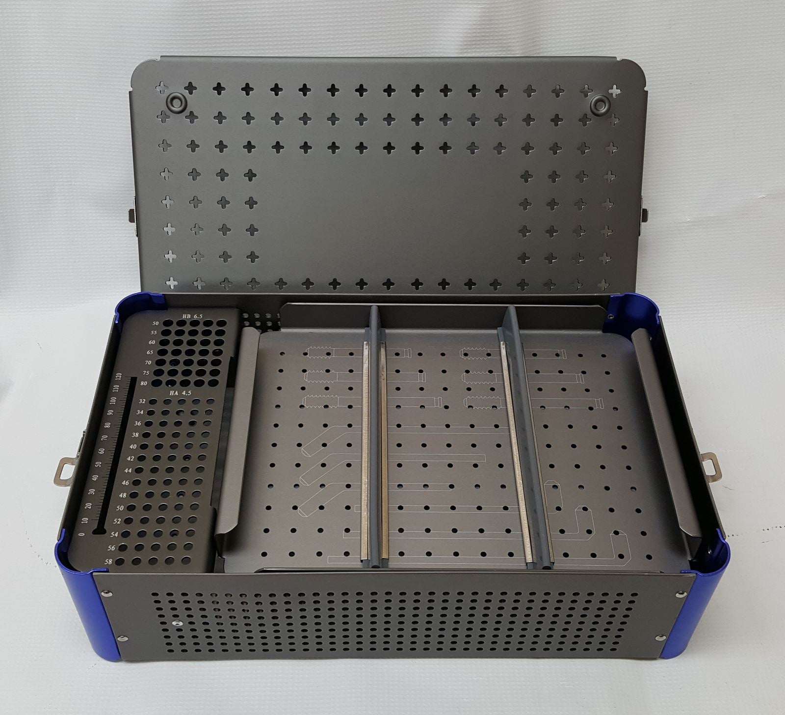 Empty Orthopedic Case for Instruments and 4.5mm and 6.5mm Screws, Rack & Trays DIAGNOSTIC ULTRASOUND MACHINES FOR SALE