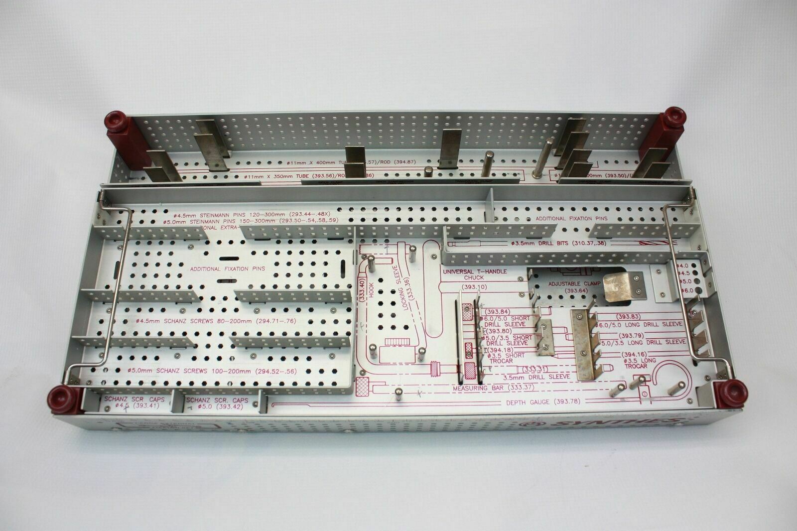 Synthes Large External Fixator Set Graphic Sterilization Case - No Instruments DIAGNOSTIC ULTRASOUND MACHINES FOR SALE