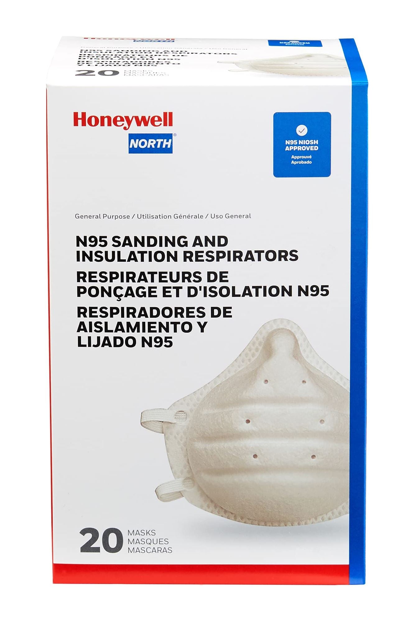 Honeywell NISOH-Approved N95 Molded Cup Respirator, 20-pack (RAP-74050) DIAGNOSTIC ULTRASOUND MACHINES FOR SALE