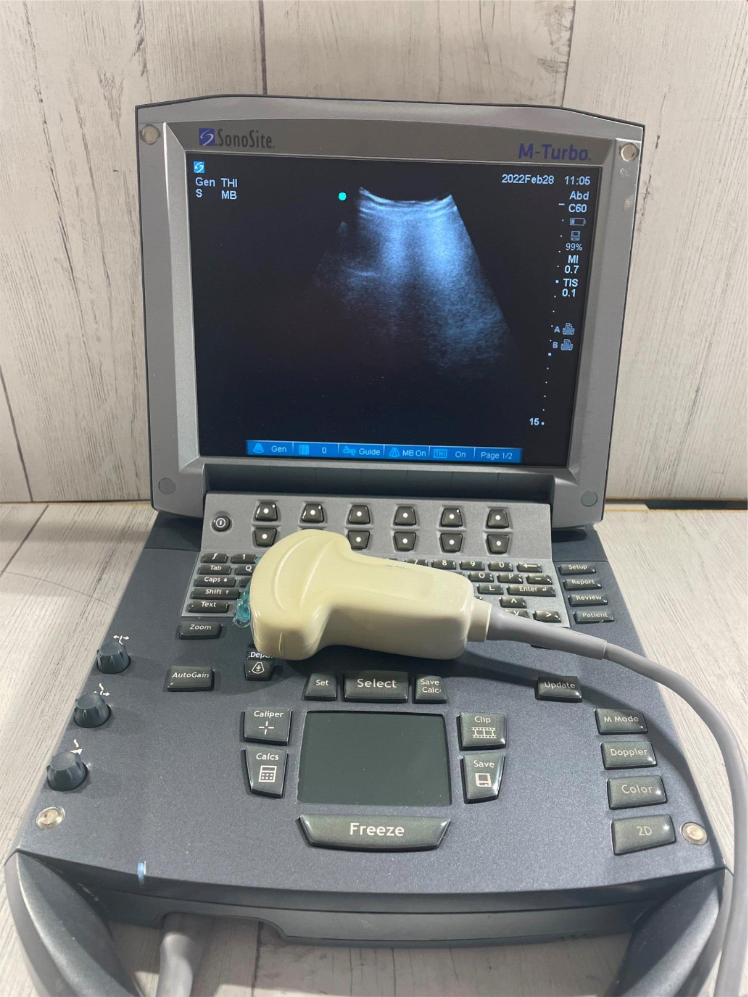 Sonosite C60x Ultrasound Probe REF:PO7680-30 SN:03Y2ZL For Sonosite M-Turbo DIAGNOSTIC ULTRASOUND MACHINES FOR SALE