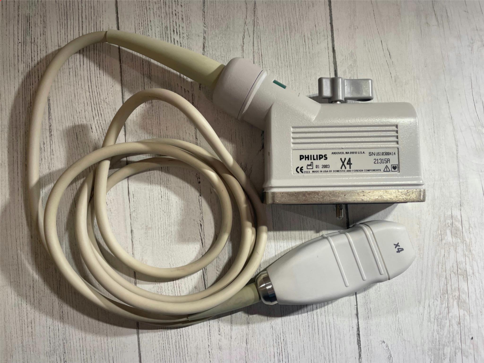 Philips X4 Ultrasound Transducer MN: 21315A SN: US10300414 DIAGNOSTIC ULTRASOUND MACHINES FOR SALE