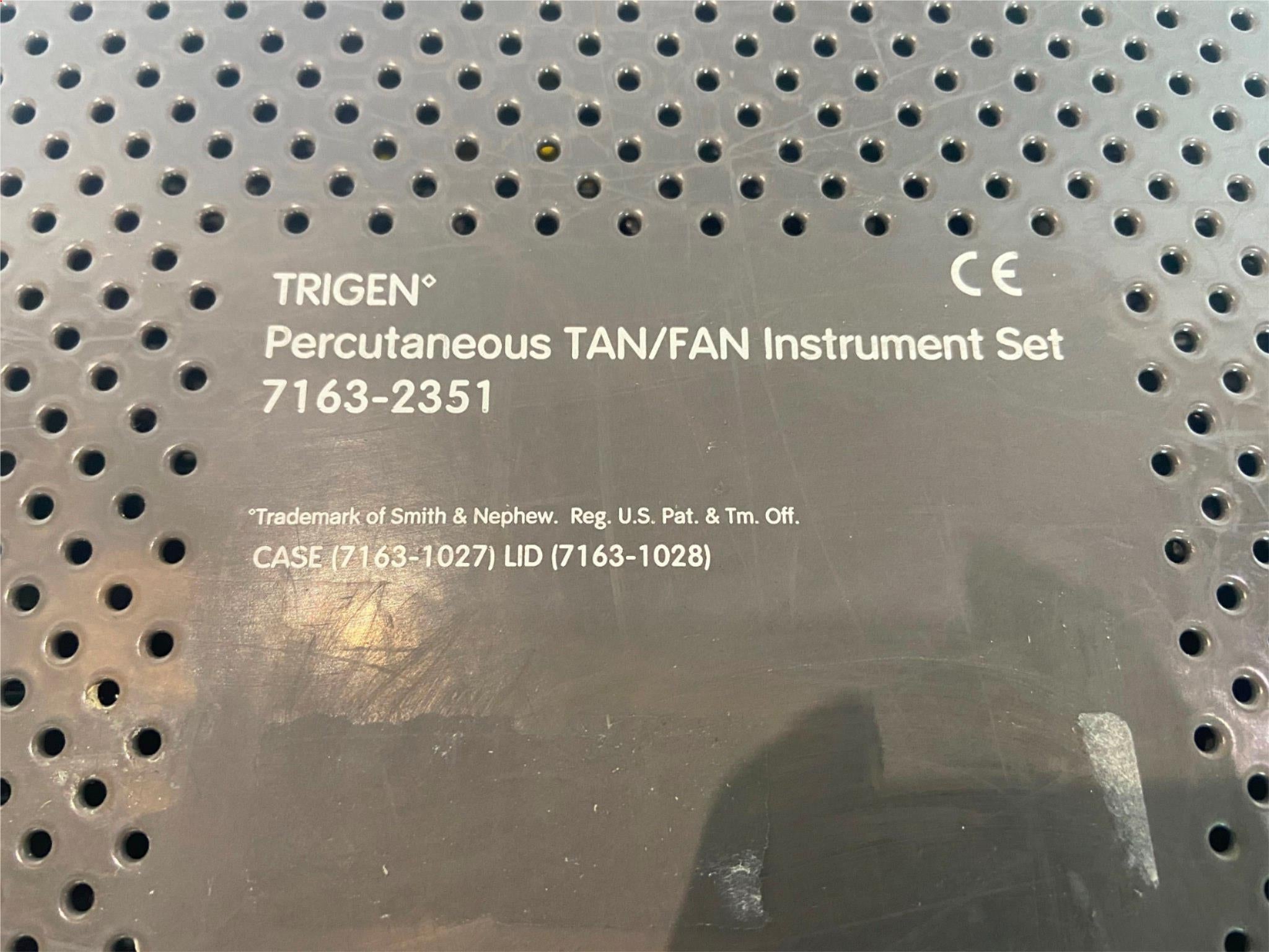 Trigen Percutaneous TAN/FAN Instrument Set 20.25"x9.75"x2.75" DIAGNOSTIC ULTRASOUND MACHINES FOR SALE