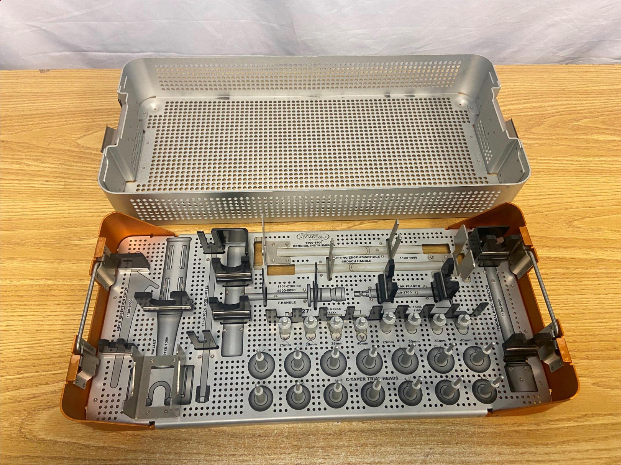 Cuttingedge Advantage Hip Instrument Set Cage 23"x10.5"x3.5" DIAGNOSTIC ULTRASOUND MACHINES FOR SALE