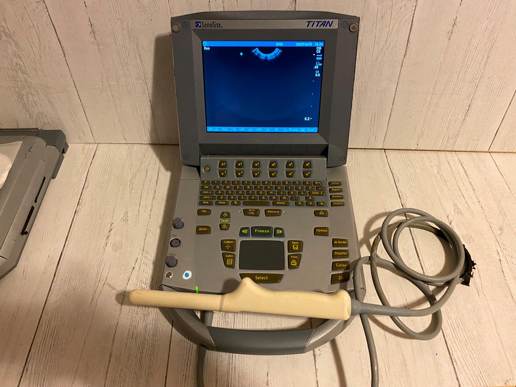 Trans vaginal probe C8/8-5 Sonosite Titan Portable Ultrasound 2004 DIAGNOSTIC ULTRASOUND MACHINES FOR SALE