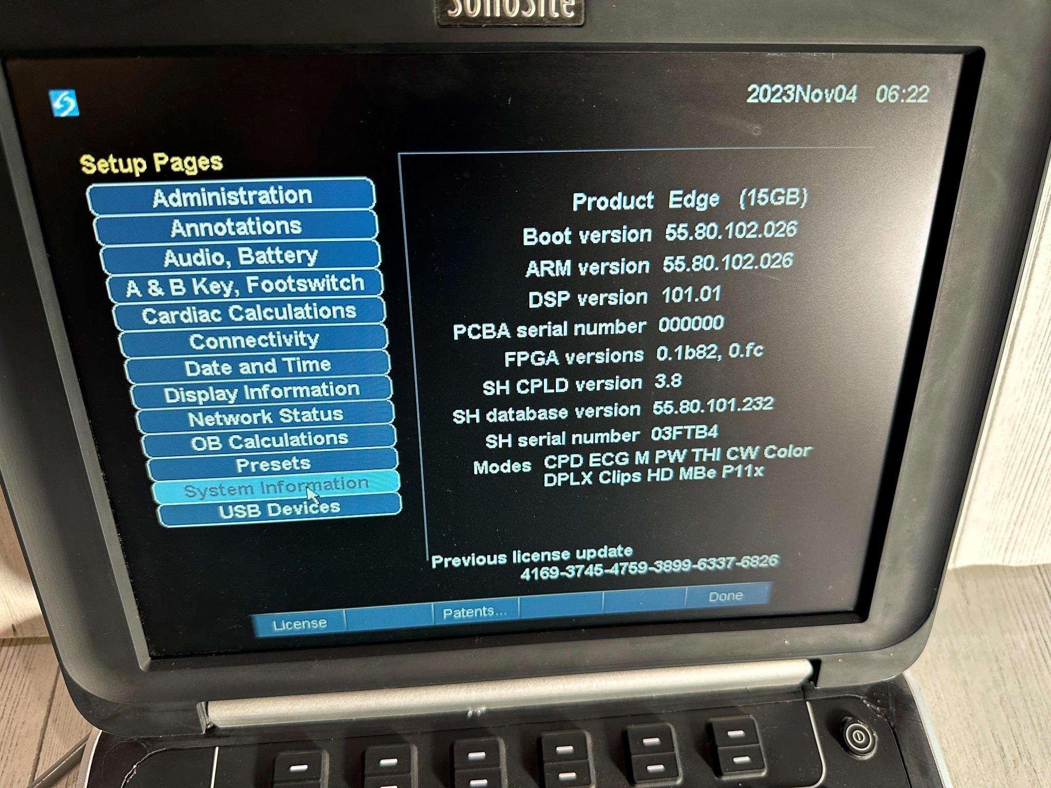 Sonosite Edge Portable Ultrasound & Phased Array Cardiac Probe P21x Warranty DIAGNOSTIC ULTRASOUND MACHINES FOR SALE