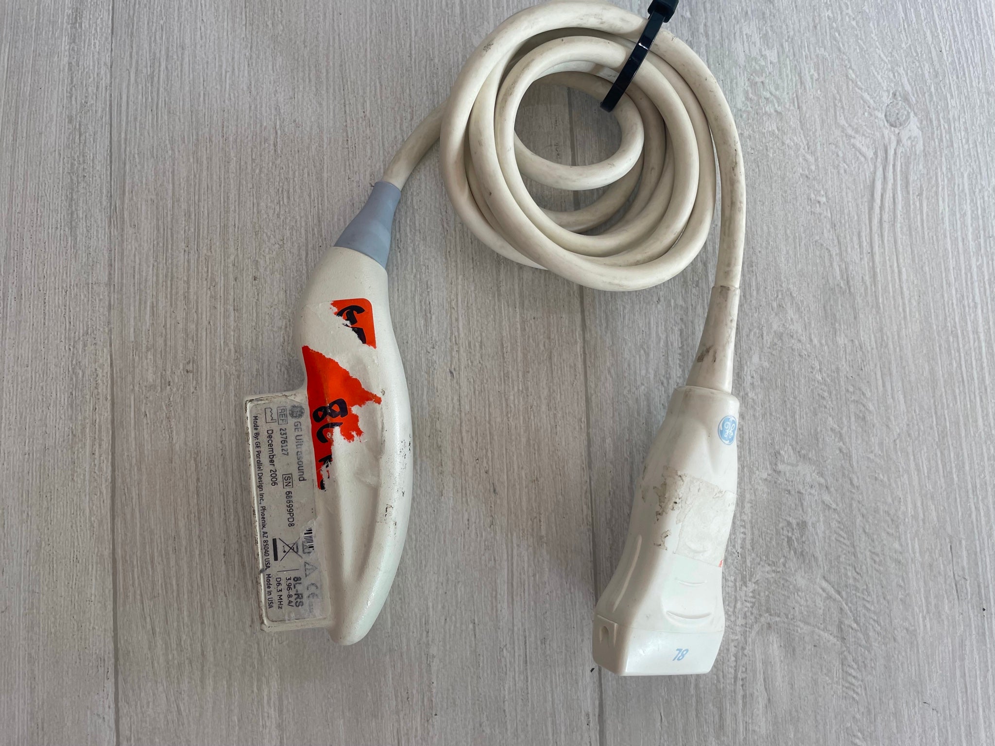 GE 8L-RS Compact Ultrasound Probe Transducer 2006 DIAGNOSTIC ULTRASOUND MACHINES FOR SALE