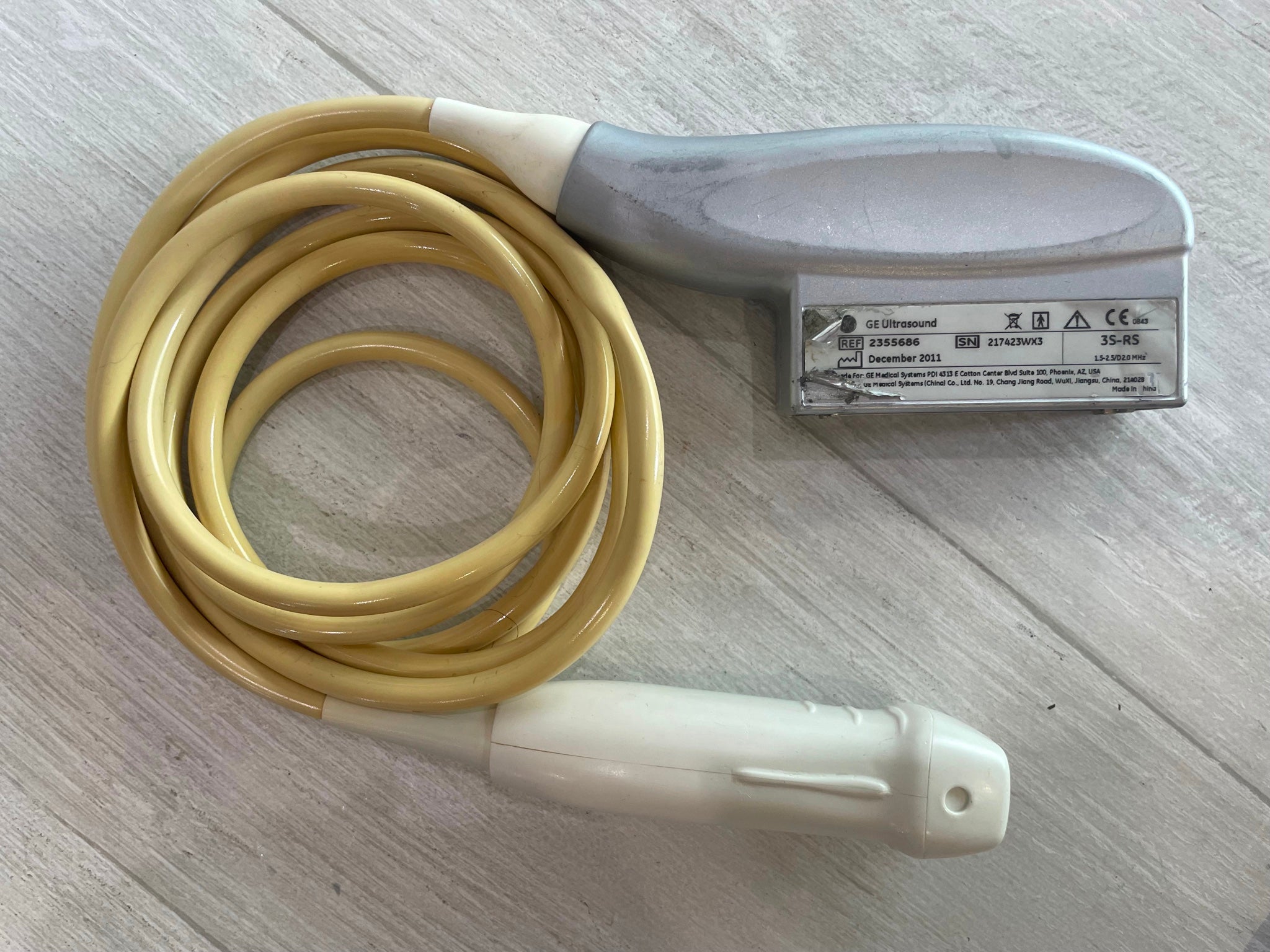 GE 3S-RS Compact Ultrasound Probe Transducer 2011 DIAGNOSTIC ULTRASOUND MACHINES FOR SALE