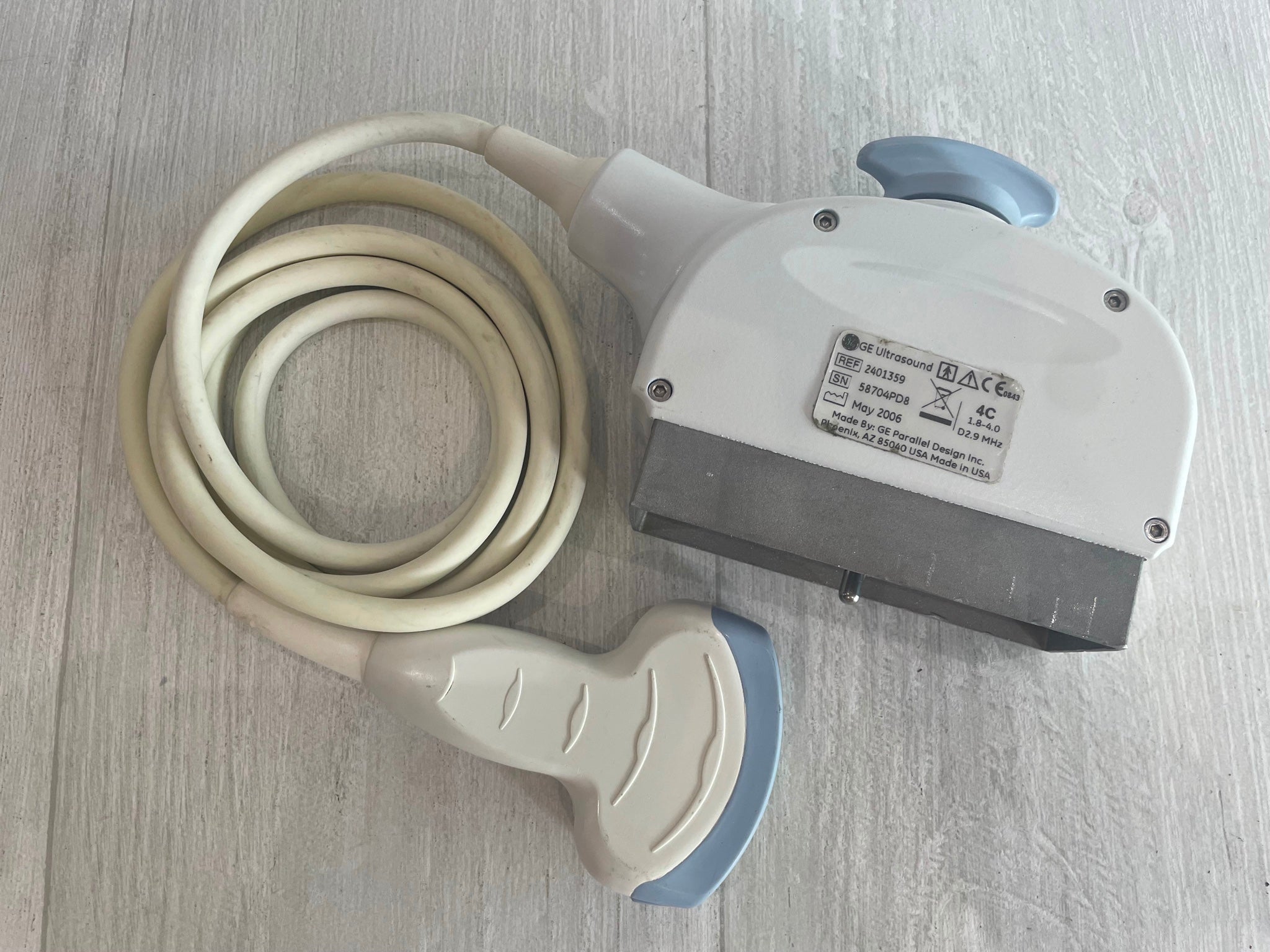 GE 4C Ultrasound Probe Transducer 2006 DIAGNOSTIC ULTRASOUND MACHINES FOR SALE