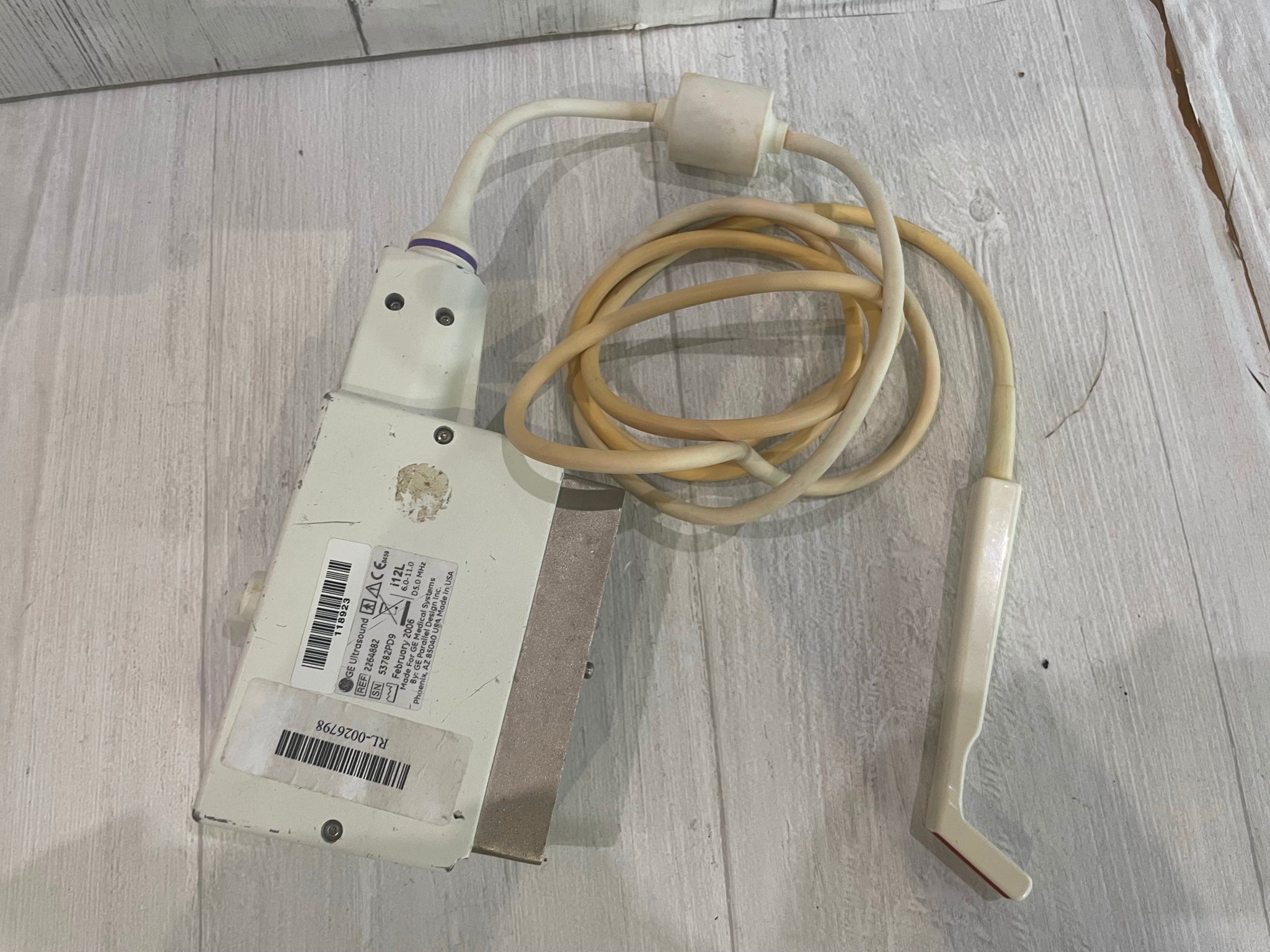 GE i12L Ultrasound Probe Transducer 2006 DIAGNOSTIC ULTRASOUND MACHINES FOR SALE