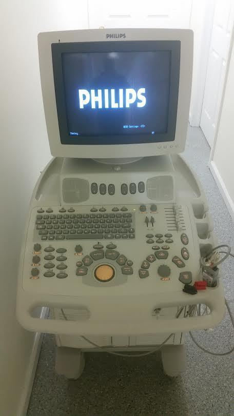 vertical shot of ultrasound