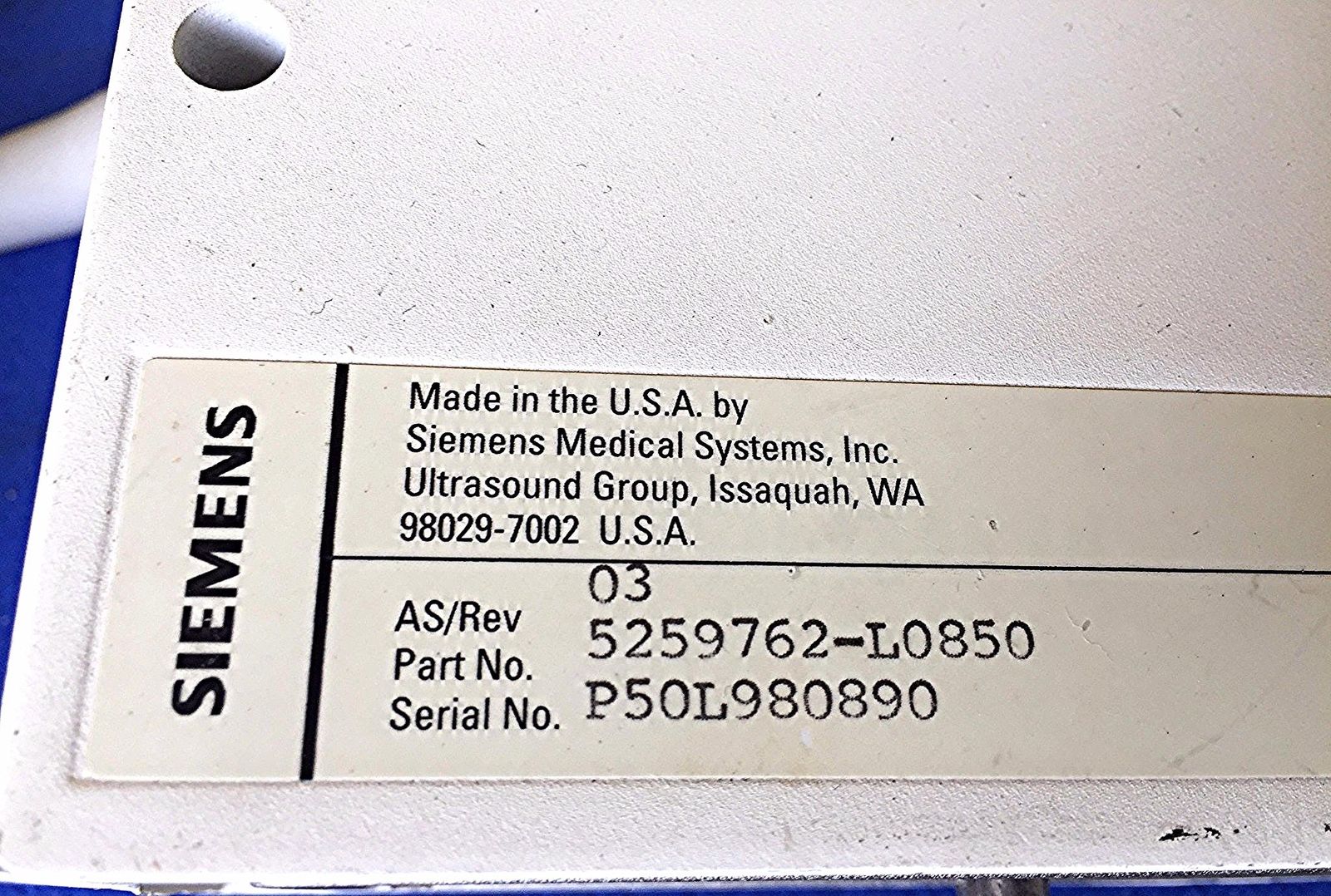 SIEMENS 5.0 HD PL40 ULTRASOUND TRANSDUCER PROBE SONOLINE ELEGRA ACUSON FREESHIP DIAGNOSTIC ULTRASOUND MACHINES FOR SALE