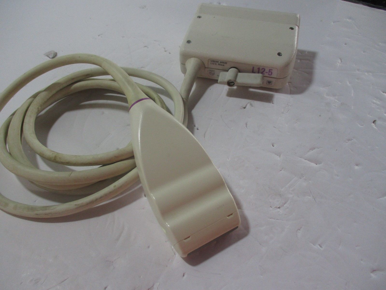 a close up of a cord connected to a device