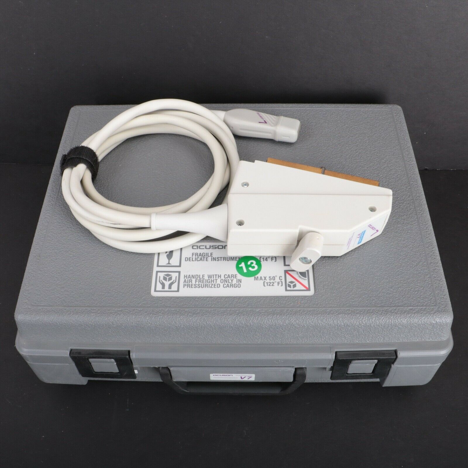 Acuson 7 V7 Needle Guide Phased Array Cardiac Ultrasound Transducer Probe DIAGNOSTIC ULTRASOUND MACHINES FOR SALE