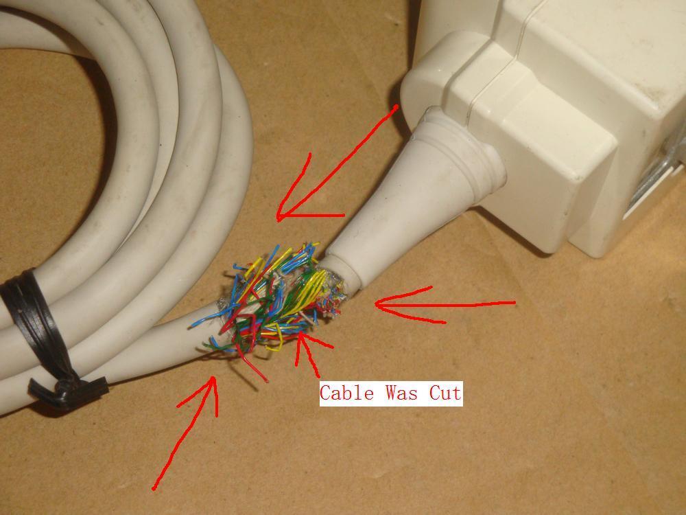 Cable Was Cut No Working Aloka UST-5296 Ultrasound Transducer Probe DIAGNOSTIC ULTRASOUND MACHINES FOR SALE