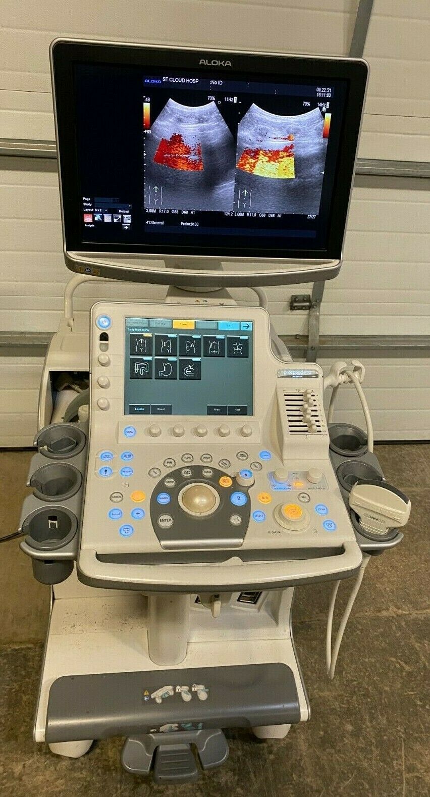 ALOKA Hitachi Prosound F75 Ultrasound UST-9130 Probe   "Year 2014 BIOMED TESTED" DIAGNOSTIC ULTRASOUND MACHINES FOR SALE