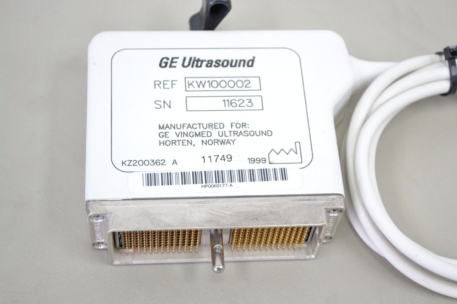 GE Vingmed 10MHZ FPA Ref KW100002 Phased Array PROBE for GE Vivid 5 (11749 B32) DIAGNOSTIC ULTRASOUND MACHINES FOR SALE