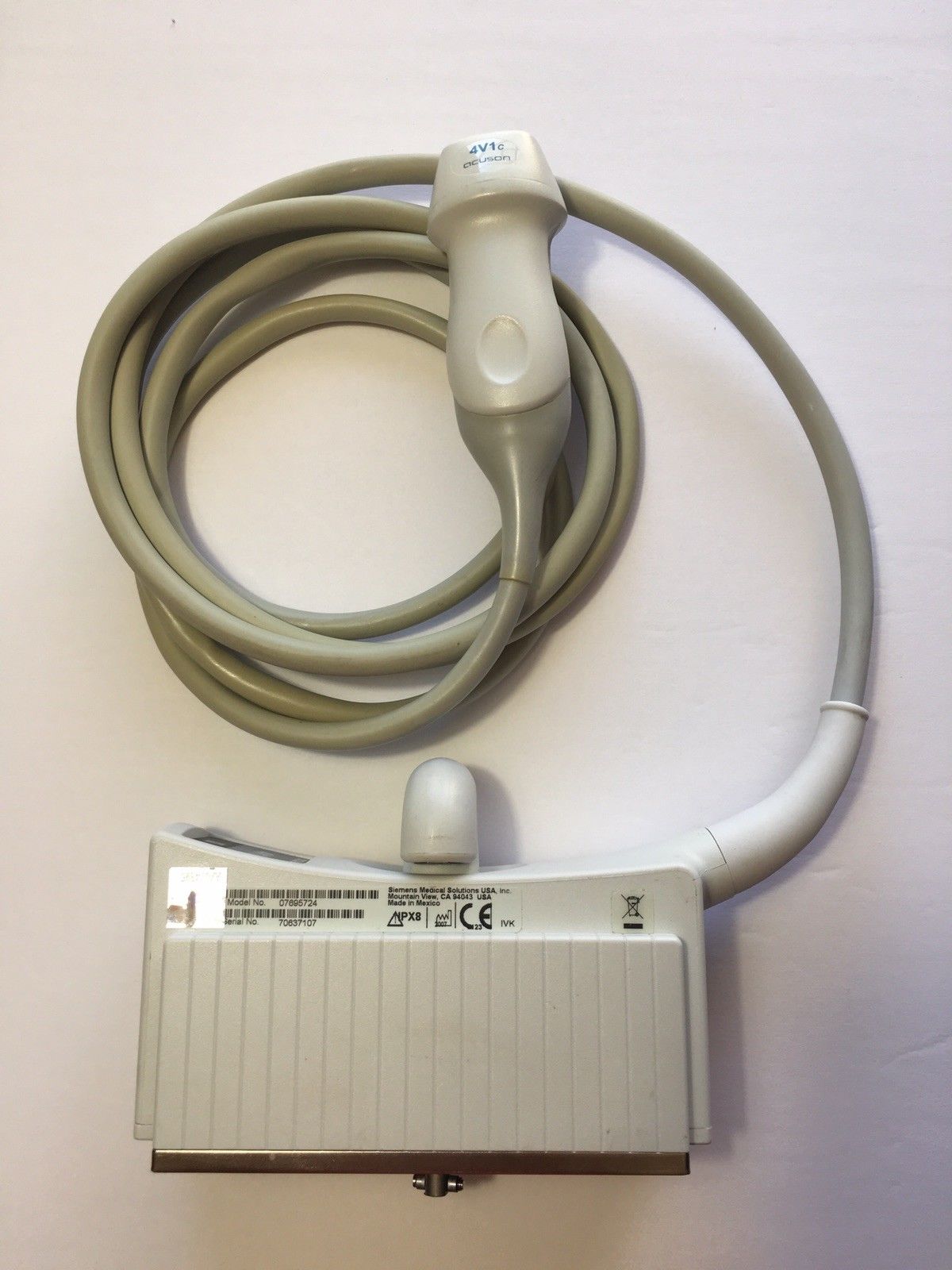 SIEMENS ACUSON 4V1C ULTRASOUND PROBE FOR SIEMENS S2000 AND ACUSON SEQUOIA DIAGNOSTIC ULTRASOUND MACHINES FOR SALE