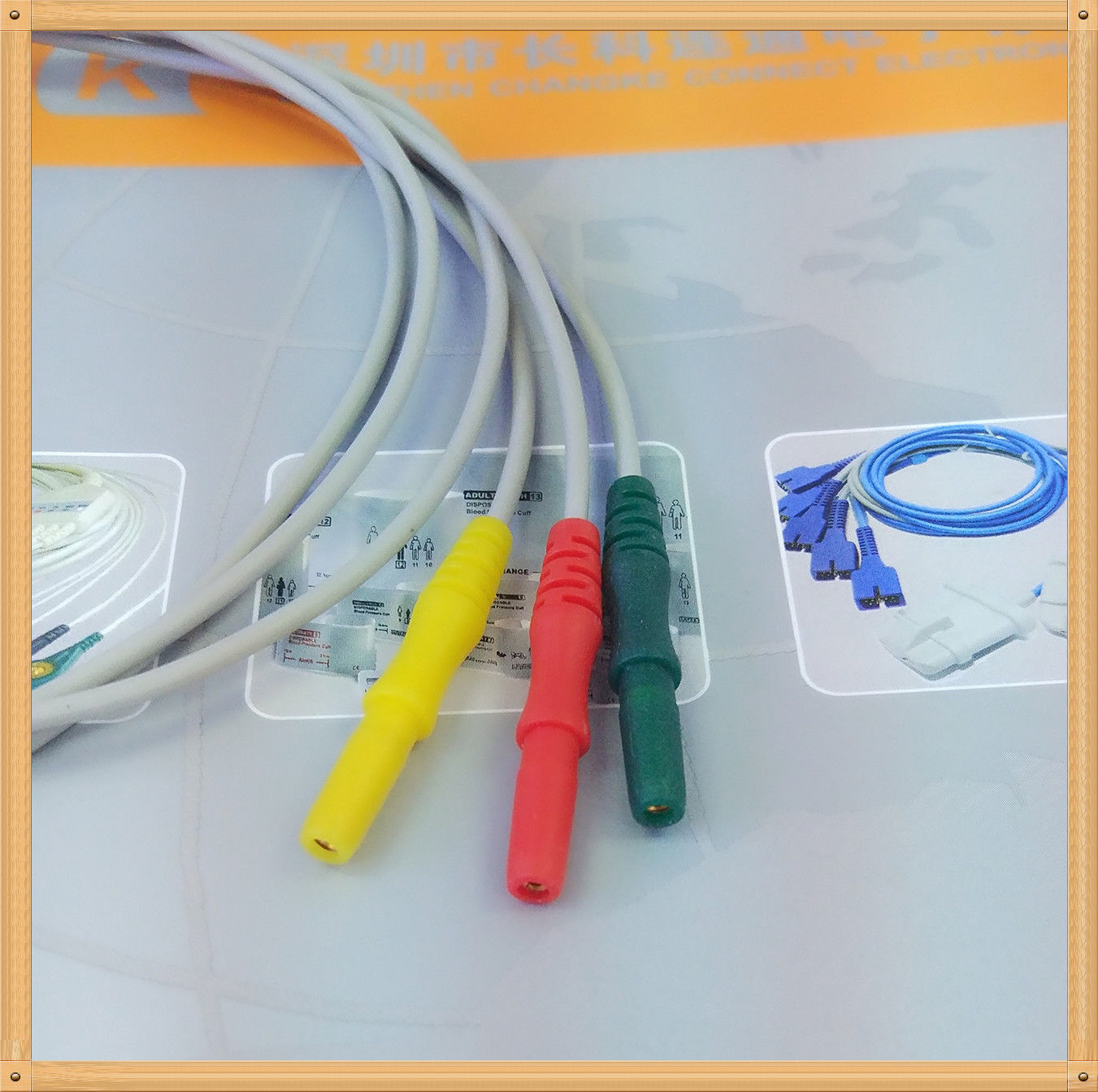 Din Style Safety ECG Leadwires,0.6m 3 Leads,Snap IEC DIAGNOSTIC ULTRASOUND MACHINES FOR SALE
