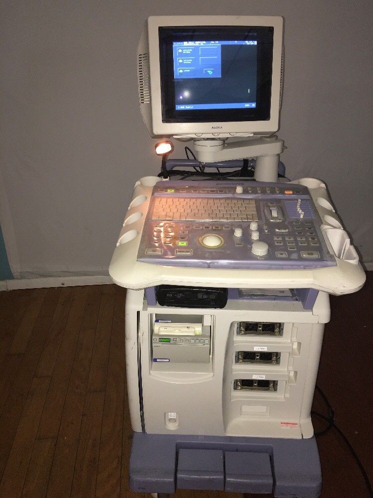 Aloka SSD-ALPH5 Ultrasound Machine + Sony Printer + DVD recorder DIAGNOSTIC ULTRASOUND MACHINES FOR SALE