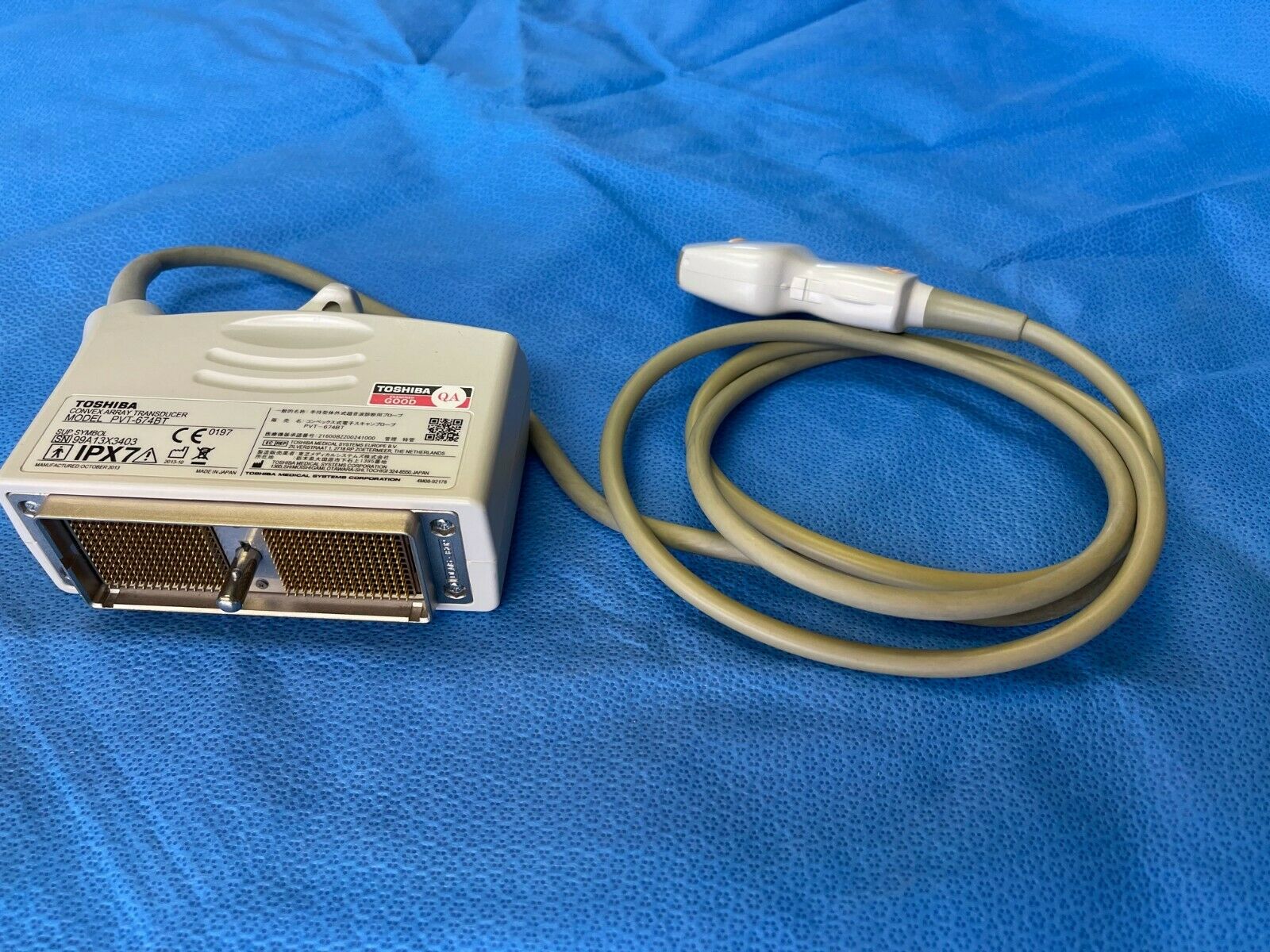 Toshiba Model PVT-674BT Convex Array Transducer Ultrasound Probe DIAGNOSTIC ULTRASOUND MACHINES FOR SALE