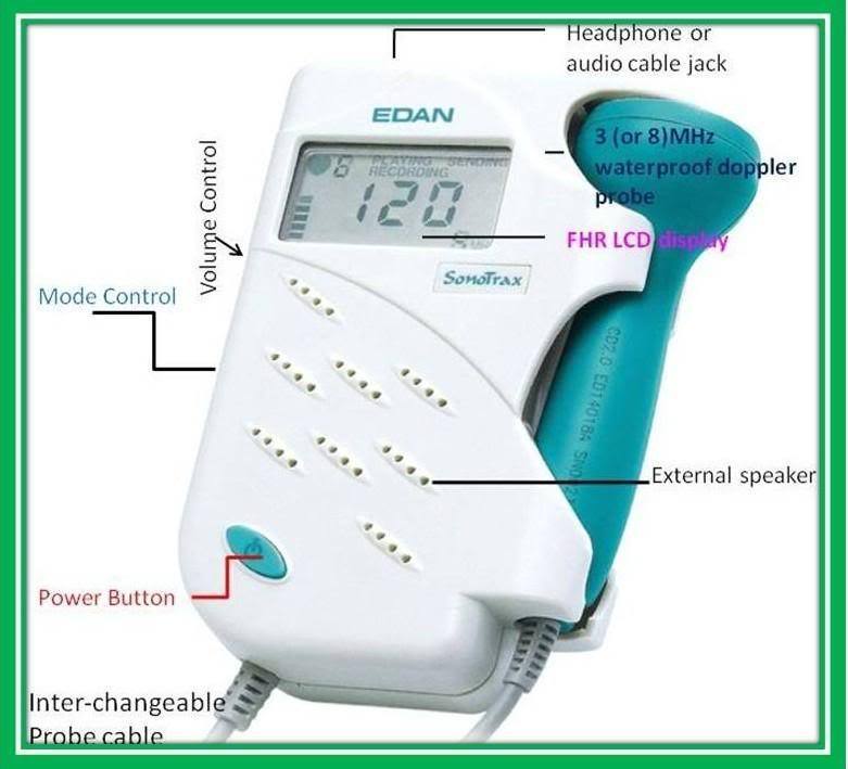 Edan SonoTrax Pocket Prenatal Heart Monitor with LCD-Basic A model w 3 MHZ Probe 6944413800144 DIAGNOSTIC ULTRASOUND MACHINES FOR SALE
