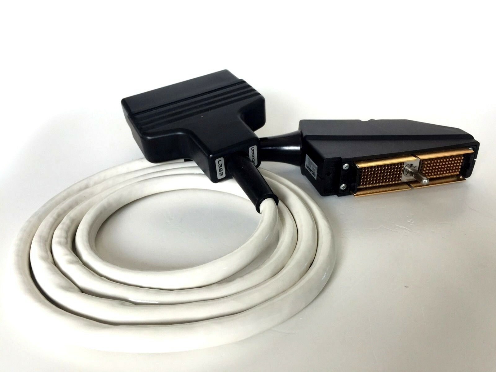 Acuson L382 3.5 MHz Linear Array Ultrasound Transducer Probe.USED TESTED DIAGNOSTIC ULTRASOUND MACHINES FOR SALE