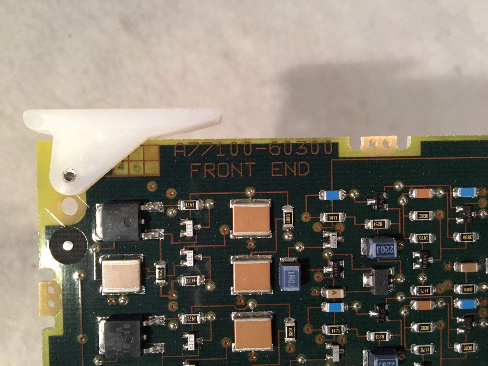 a close up of a piece of electronic equipment