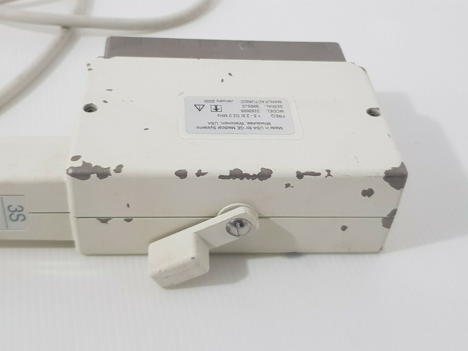 GE 3S Ref 2250695 Ultrasound Transducer Probe, 1.5 - 2.5 / D2.0 MHz DIAGNOSTIC ULTRASOUND MACHINES FOR SALE