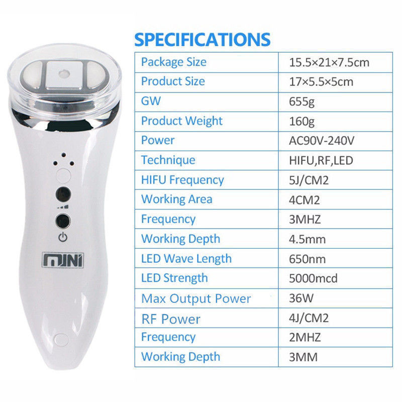 Mini High Intensity Focused Ultrasound HIFU Anti-Aging Wrinkle Removal Machine DIAGNOSTIC ULTRASOUND MACHINES FOR SALE