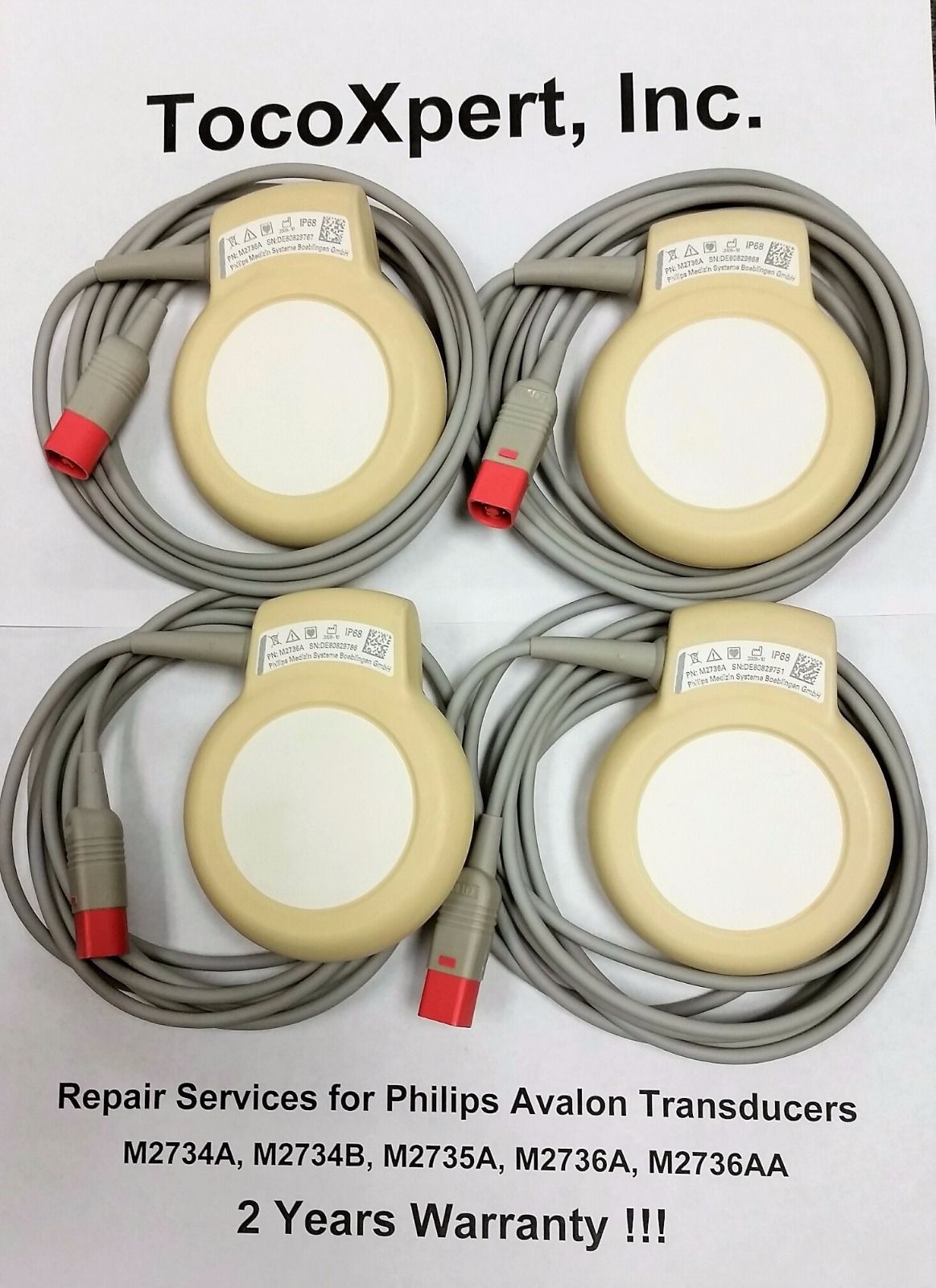 ultrasound transducer white background