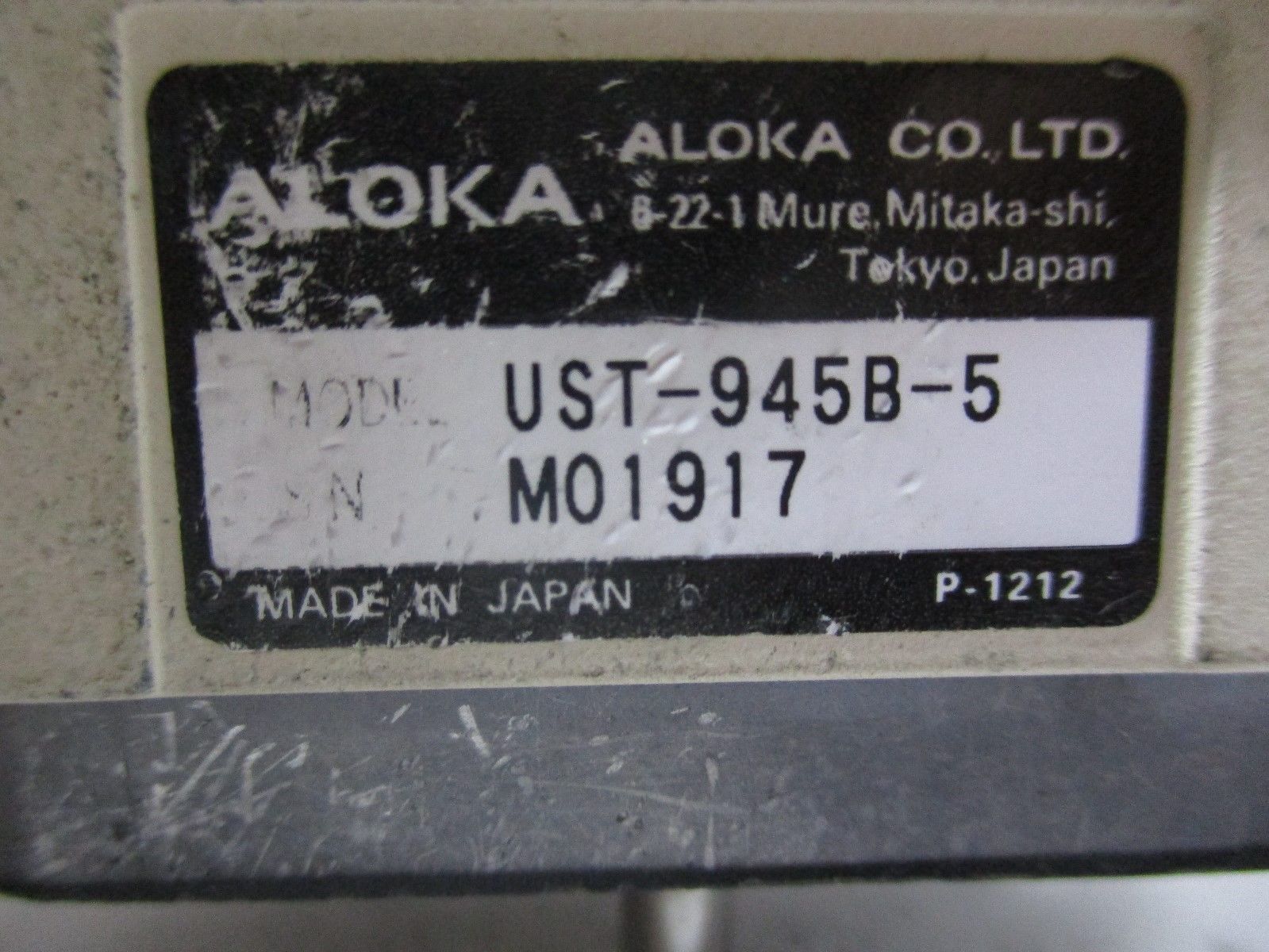 ALOKA UST-945B-5 5MHz Ultrasound Probe DIAGNOSTIC ULTRASOUND MACHINES FOR SALE