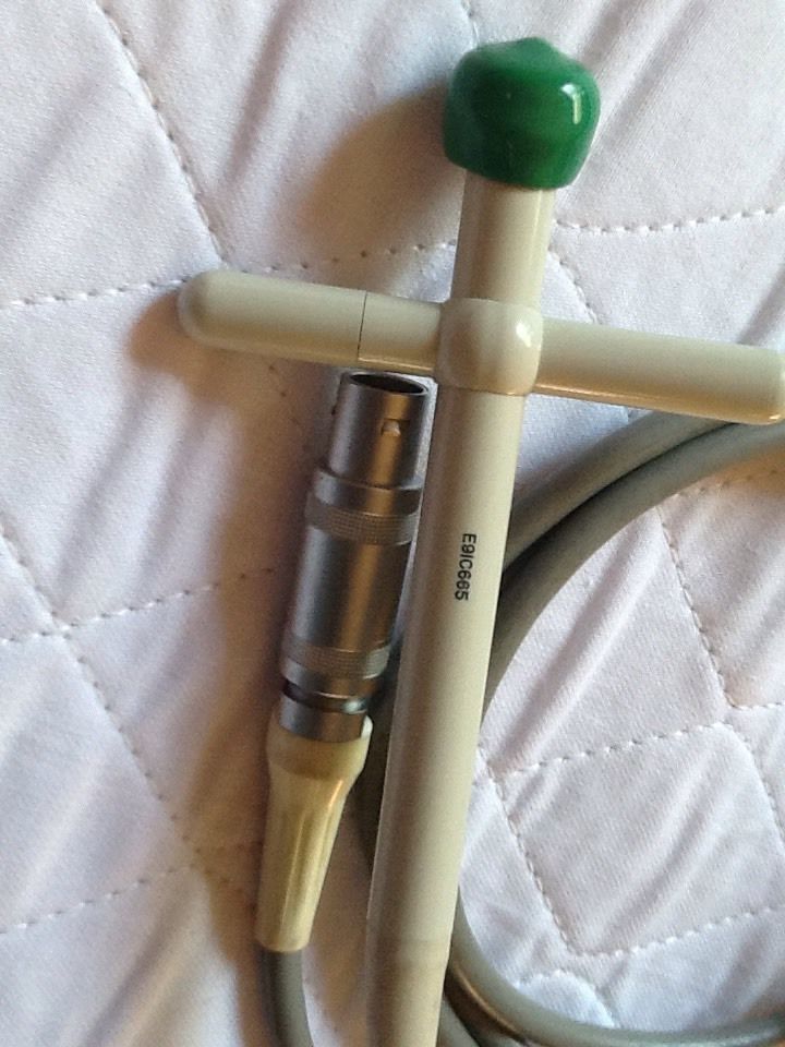 a close up of a probe head