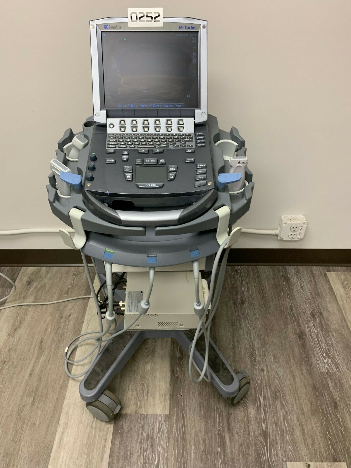 Sonosite M-Turbo Portable Ultrasound W/Cart & 3 Probes DIAGNOSTIC ULTRASOUND MACHINES FOR SALE