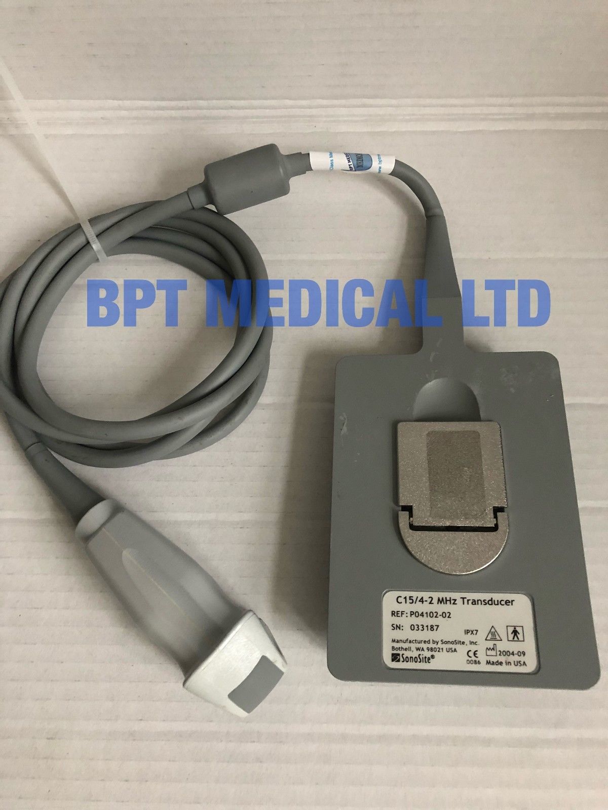 SonoSite C15/4-2 MHz Titan Ultrasound Transducer Probe S/N033187 Ref-P04102-02 DIAGNOSTIC ULTRASOUND MACHINES FOR SALE