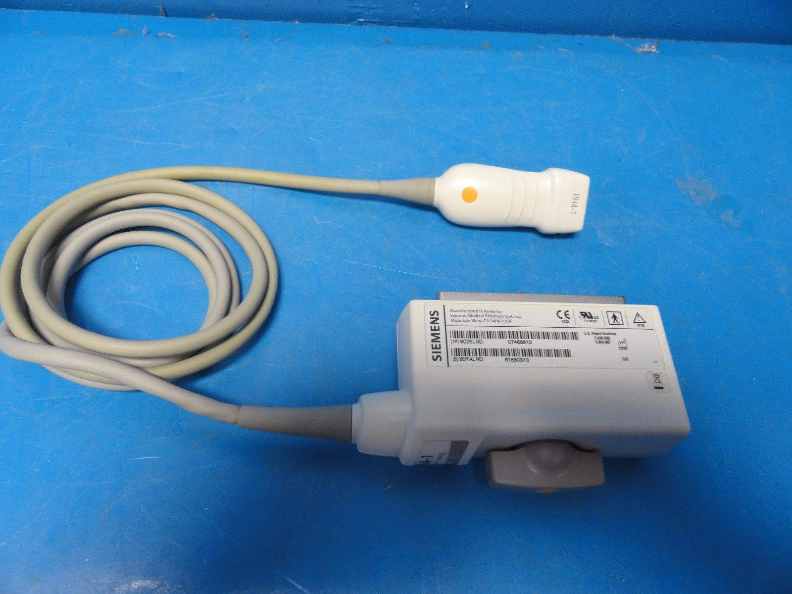 2006 Siemens Acuson Antares PH4-1 P/N 7466910 Ultrasound Transducer Probe (9663) DIAGNOSTIC ULTRASOUND MACHINES FOR SALE