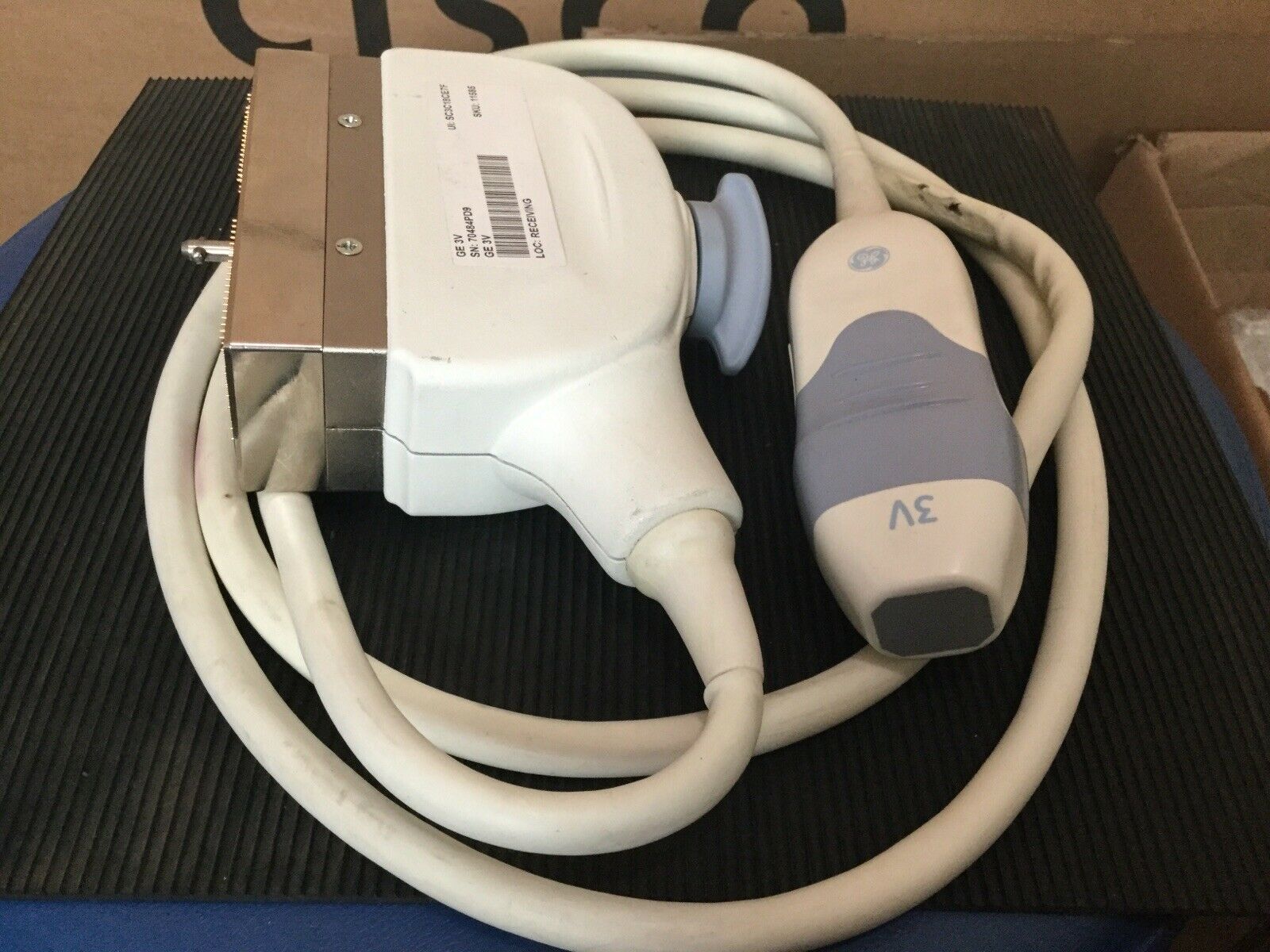 GE 3V P/N 2403680 4D Sector Array Ultrasound Transducer Probe DIAGNOSTIC ULTRASOUND MACHINES FOR SALE