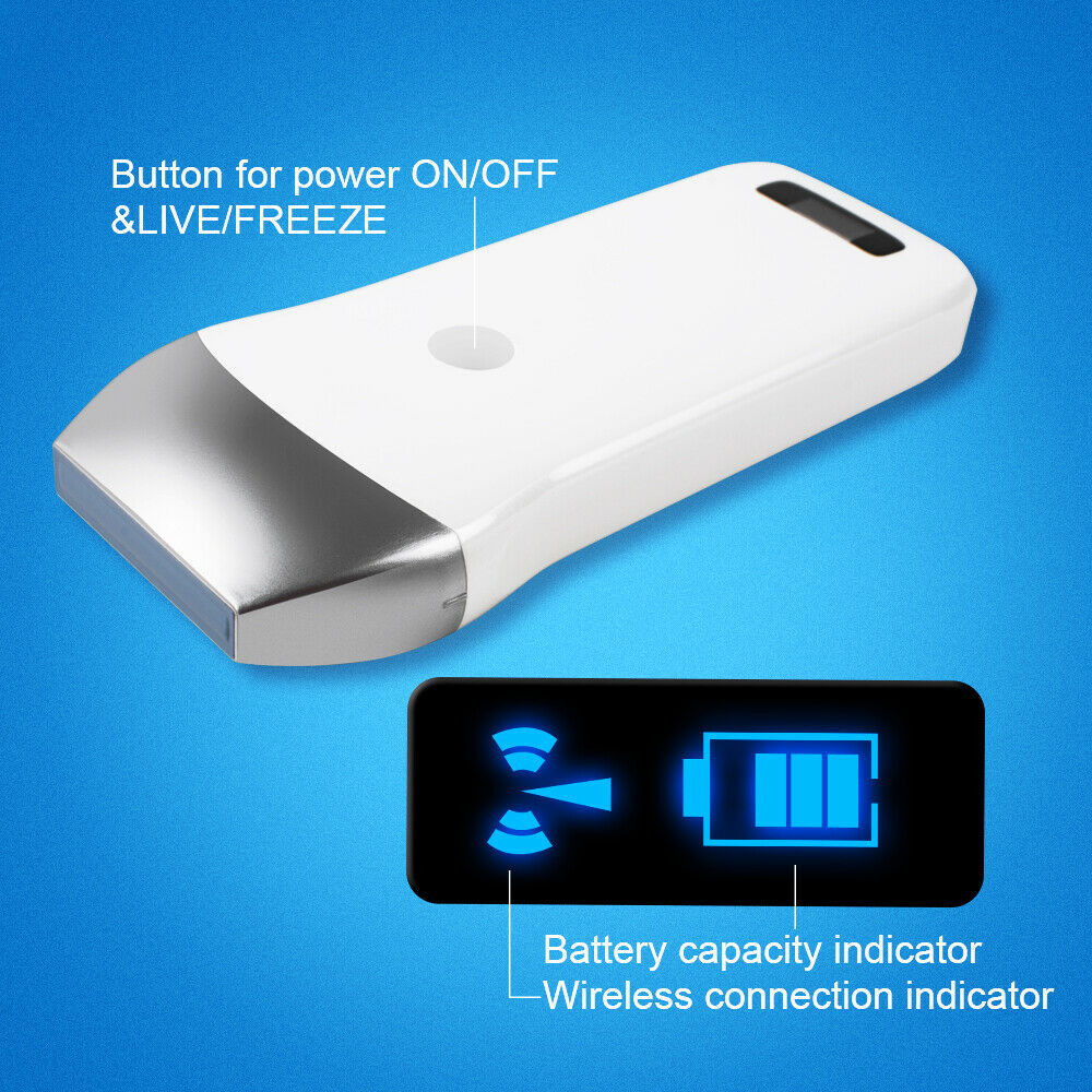 Handheld Wireless WIFI Ultrasound Scanner System Linear Array Probe 7.5Mhz 80E DIAGNOSTIC ULTRASOUND MACHINES FOR SALE