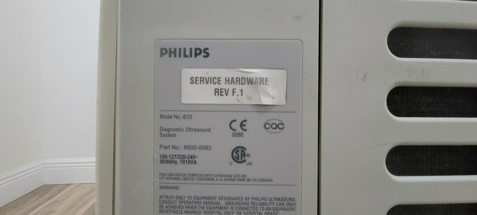 PHILIPS IE33 ULTRASOUND SYSTEM PARTS OR REPAIR 33100005132 DIAGNOSTIC ULTRASOUND MACHINES FOR SALE