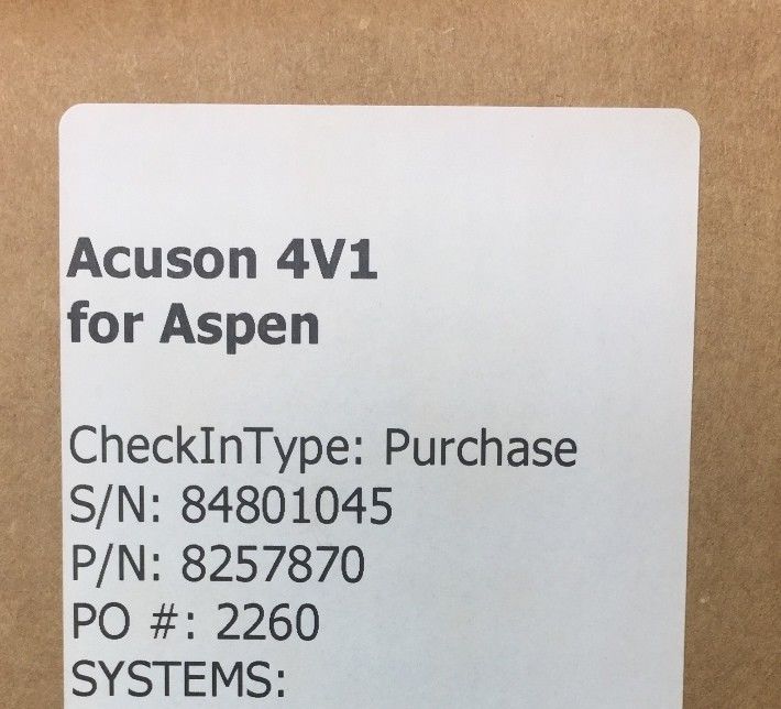 Siemens Acuson 4V1 Ultrasound Transducer Probe for Aspen DIAGNOSTIC ULTRASOUND MACHINES FOR SALE