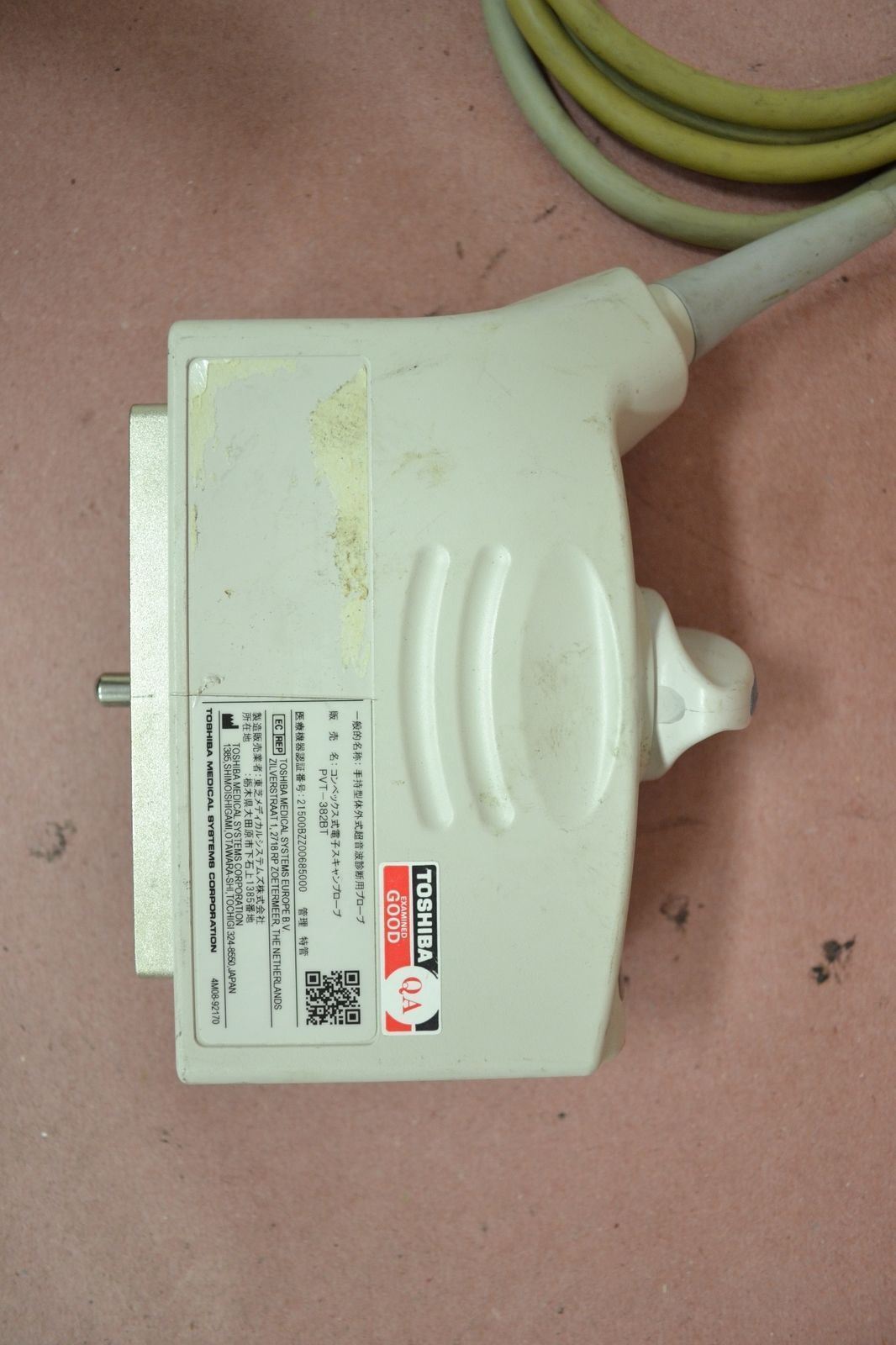 Toshiba Viamo PVT-382BT 5.5-1.8MHz Convex Ultrasound Transducer Probe J1642 DIAGNOSTIC ULTRASOUND MACHINES FOR SALE