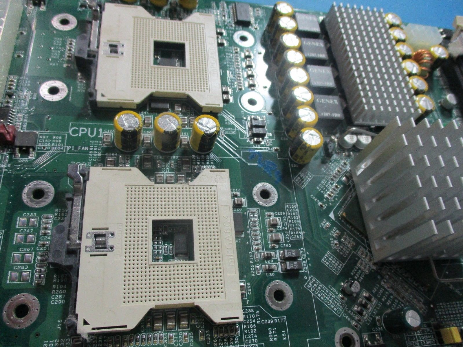 closeup mother board wide ultrasound