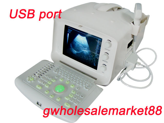 New VGA Digital 3D Image Diagnostic Ultrasound Scanner Convex +Linear 2 probe DIAGNOSTIC ULTRASOUND MACHINES FOR SALE
