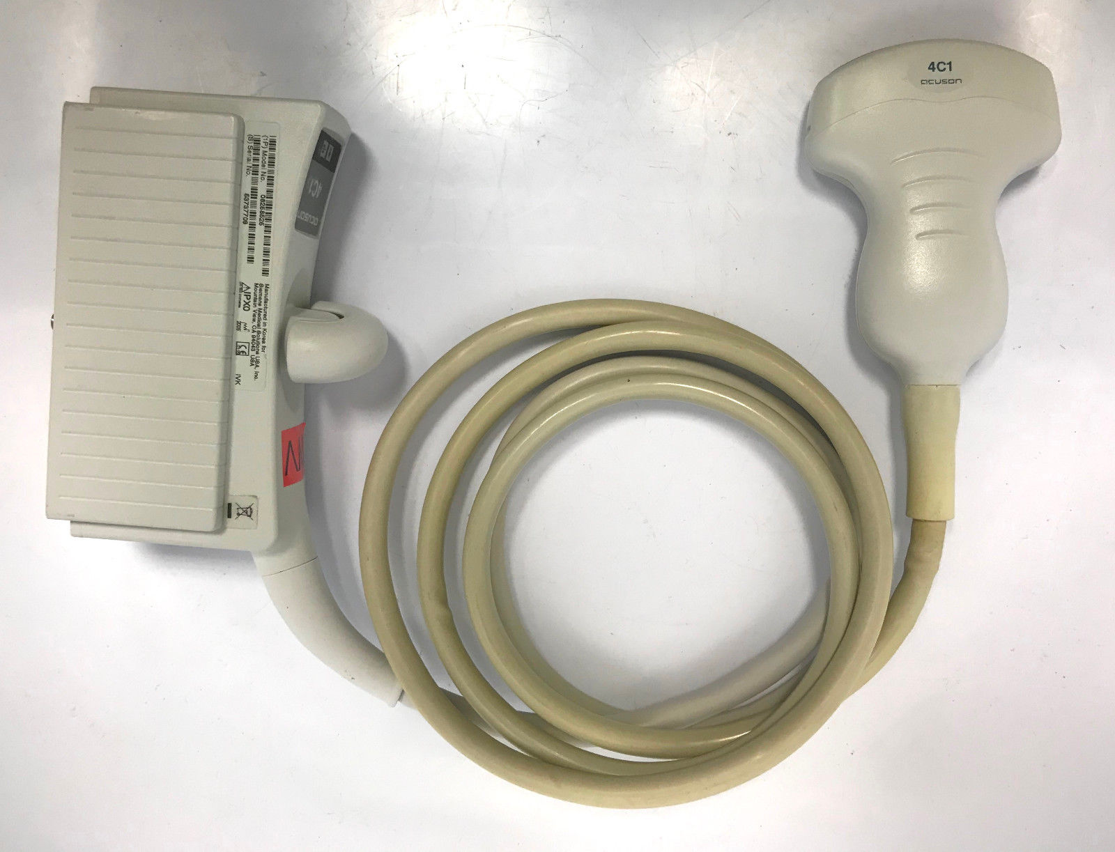 Acuson Siemens 4C1 Convex Abdominal Ultrasound Transducer Probe 08258525 Sequoia DIAGNOSTIC ULTRASOUND MACHINES FOR SALE