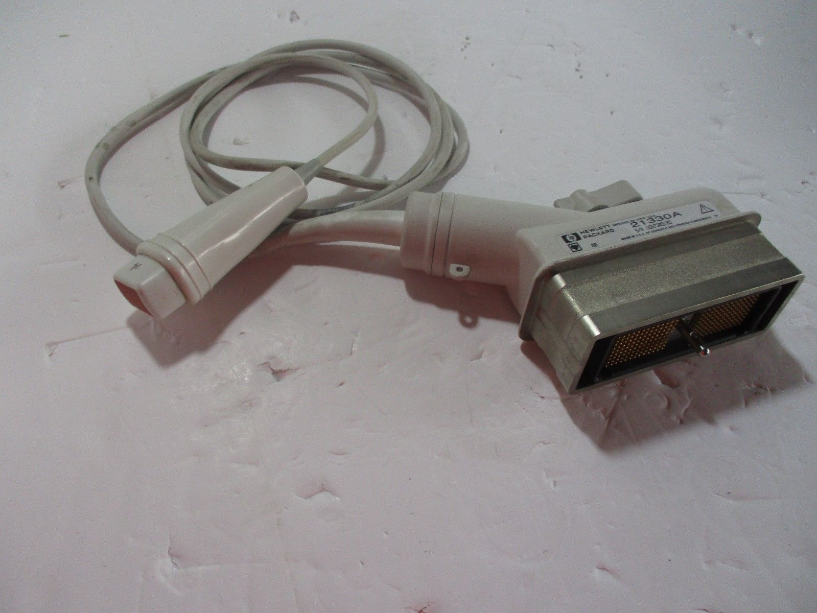 a close up of a cord connected to a device