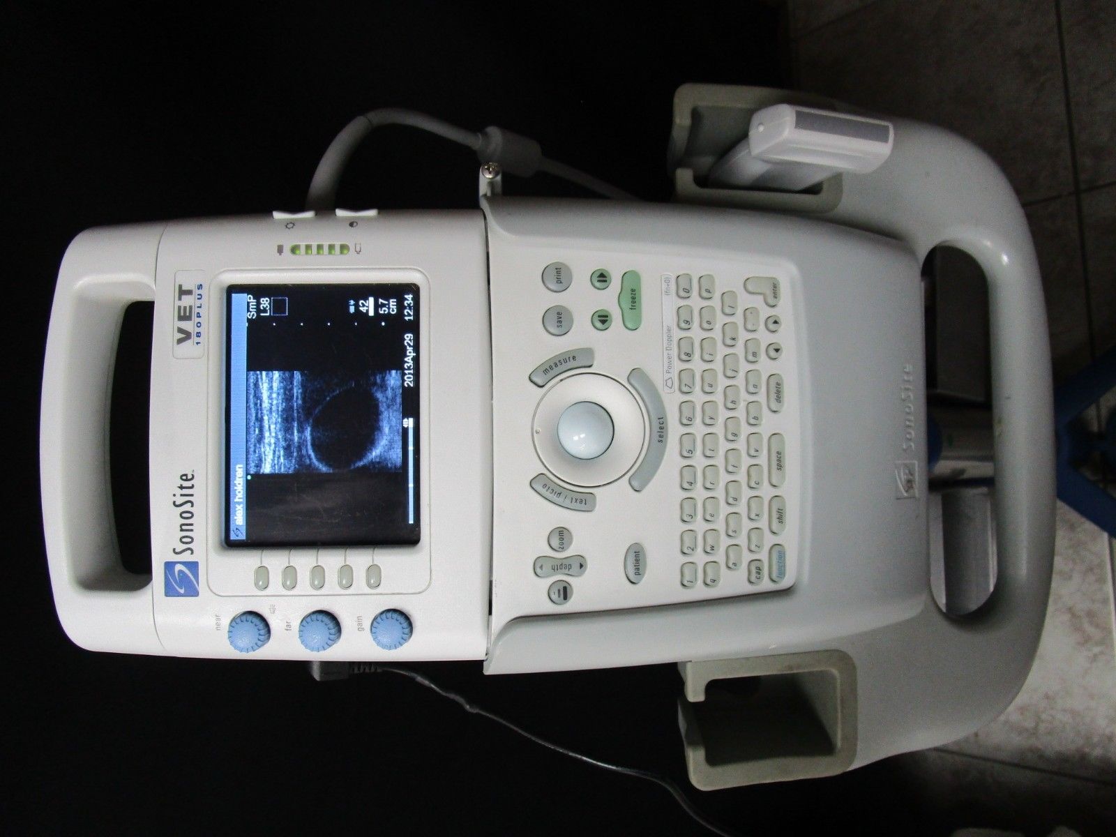 Sonosite 180 Plus VET Portable Ultrasound with L38/10-5 MHz Transducer Probe DIAGNOSTIC ULTRASOUND MACHINES FOR SALE