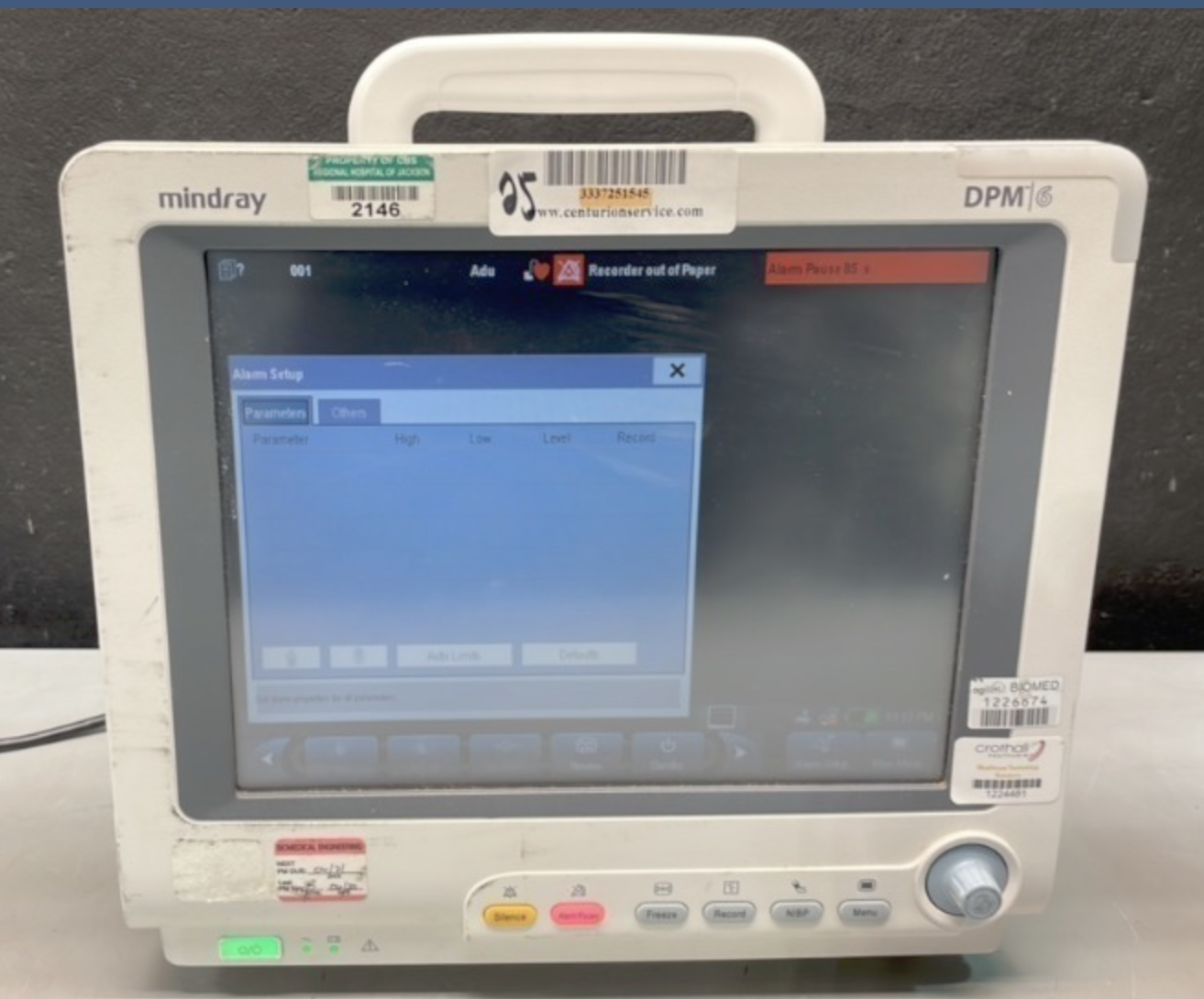 Mindray DPM 6 Portable Patient Monitor DIAGNOSTIC ULTRASOUND MACHINES FOR SALE