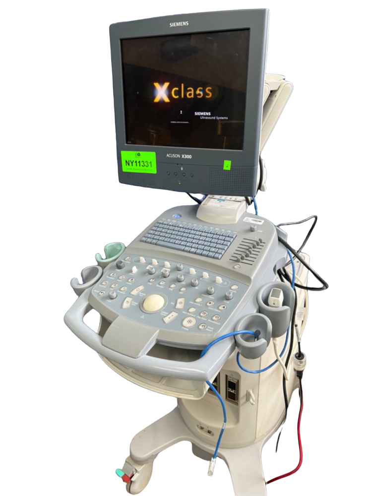 Siemens Acuson X300 ultrasound Machine with one cardiac probe  2007 DIAGNOSTIC ULTRASOUND MACHINES FOR SALE